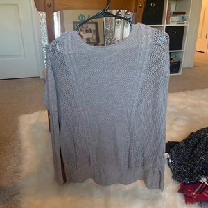 neutral colored sweater